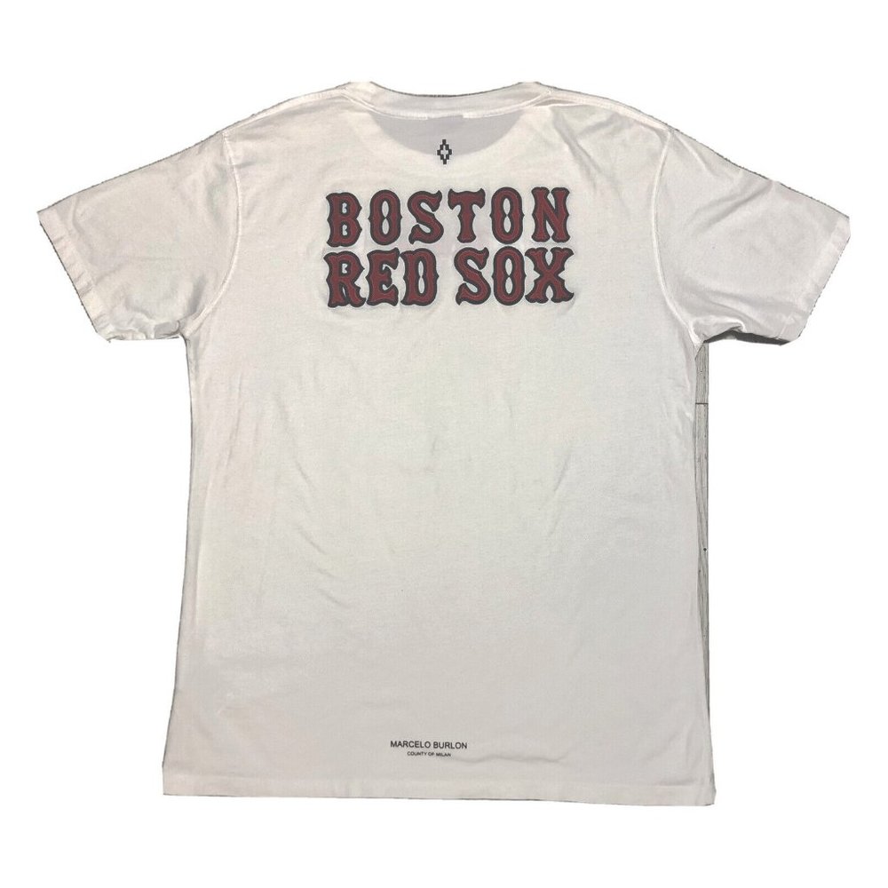 Marcelo Burlon x Boston Red Sox  Embroidered Rare T Shirt Men’s Large
